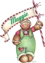 Gingerbread Flag ~ Maggie