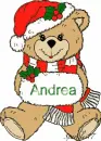 Cute Christmas Bear - Andrea