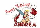 Tinkerbell Happy Holidays - Andrea