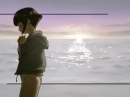 Hinata alone on beach