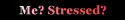 Me? Stressed? 