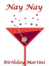 Nay Nay red birthday martini