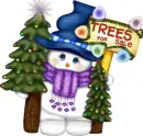 Snowman~Trees For Sale