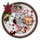 sweet christmas girl - tabby