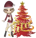 red christmas tree cute