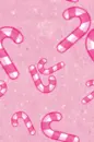 Falling Pink Christmas Candy Canes