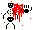 Skeleton and Bloody hands