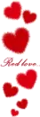 red hearts