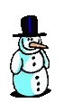 jumping snowman