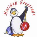 Holiday Greetings>>>Penguin