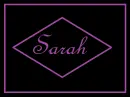Sarah Name Tag