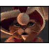 puszek okruszek, cat, christmas