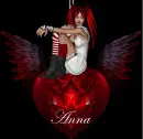 Goth Christmas Ornament ~ Anna