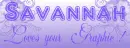 Savannah - Loves your Graphic!