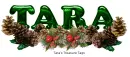 Tara with pinecones