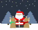 Santa and Reindeers