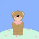 Bear and Flowers
