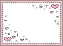 Cute Pink Heart Frame