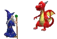 Wizard and dragon