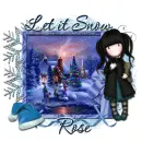 Rose w / let it snow