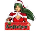 cute christmas santa girl Anjielyn