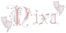 GLITTER TEXT NAME NIXA