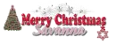 Merry Christmas- Savanna