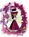 Winter pink girl-Thank you