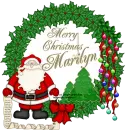 MERRY CHRISTMAS/MARILYN SANTA
