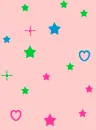 Pink stars and hearts background