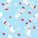 christmas winter cat background