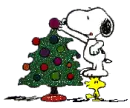 snoopy and woodstock christmas tree