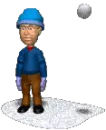 hit by a snowball