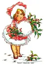 Victorian Christmas girl 