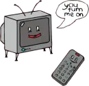 tv and remote