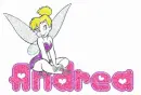 Andrea With Tinkerbell (pink & Purple)