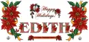 Happy Holidays Poinsettias Edith