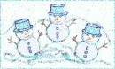 three snowmen