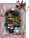 Brown Xmas girl