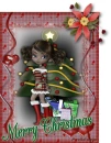 Red Xmas girl