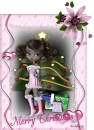 Pink Xmas girl