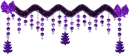 Purple xmas divider