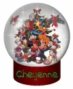 Mickey & Friends Cheyenne Snowglobe
