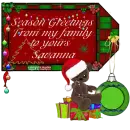 season"s greeting/savanna/bear