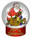 Santa Merry Christmas Snowglobe