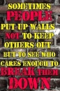 break down walls
