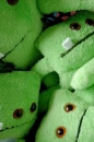 green stuffed animals