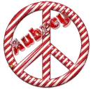 christmas candy peace sign Aubrey