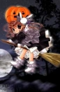 a girl flying
