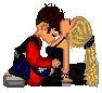 kissy couple